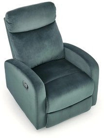 Fotoliu recliner Wonder velvet verde H98 cm