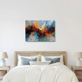 Tablou pe sticlă - Textura culorii (70x50 cm)