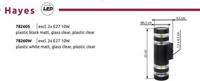 Aplica de perete din plastic alb HAYES