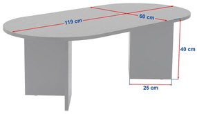 Masă de cafea Sable Travertine