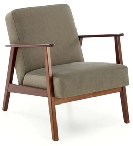 Fotoliu Milano 1S olive Castel 39/nuc inchis