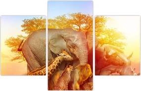 Tablou - Animale africane (90x60 cm)