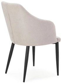 Set de scaune de sufragerie gri deschis 2 buc. tapițat Nadi – Marckeric