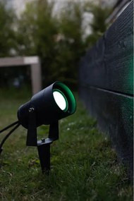 Markslöjd 108404 - Lampă de exterior LED RGBW GARDEN24, LED 6W/24V, 30 cm, IP44, neagră