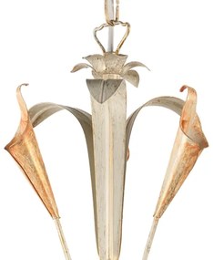 Lustră pe lanț LUCREZIA 5xE14/6W/230V crem ONLI