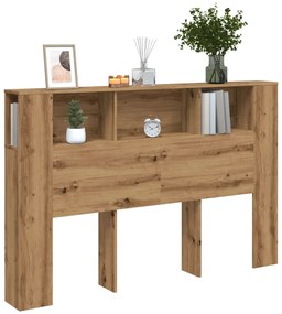 vidaXL Tăblie pat dulap stejar artizanal 160x18,5x103,5 cm lemn