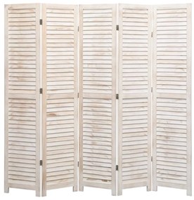 284209 vidaXL Paravan de cameră cu 5 panouri, 175 x 165 cm, lemn