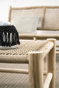 Masuta pentru gradina, lemn de teak, natur, 80x60x40 cm, Lampok Bizzotto