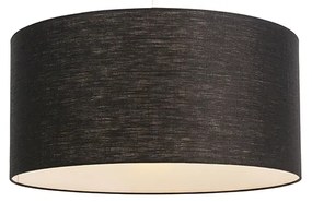 Lampă suspendată modernă albă cu abajur negru 50 cm - Combi 1