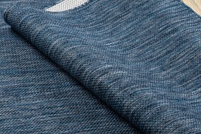 Covor, traversa SISAL SION A5165A Melanj țesute plate albastru inchis