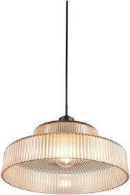 Lustră chihlimbar cu abajur din sticlă ø 35 cm Abella – Reality