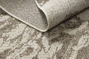 Covor sisal Floorlux 20491 Flori şampanie si gri