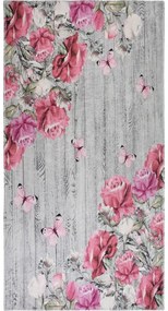 Covor roz/gri lavabil 160x230 cm Blooming Roses – Vitaus