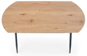 Masa de bucaterie Jackson, stejar auriu / negru