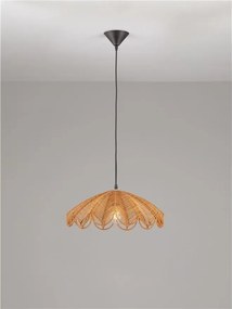 Lustra suspendata stil natural ratan natur FLARE