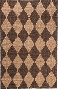 Covor maro/în culoare naturală țesut manual din amestec de iută 120x170 cm Effie Diamond – Flair Rugs