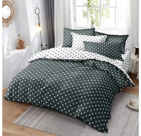 Lenjerie de pat din bumbac COLAM GREY gri Dimensiune lenjerie de pat: 70 x 90 cm | 140 x 220 cm
