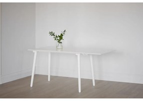Masă de dining Rowico Lotte Drop-Leaf, 120 x 80 cm, alb