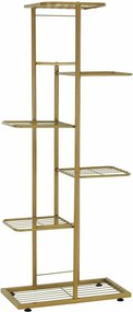 Etajera BAMIR TIP 3, auriu, metal, 44x22x108 cm