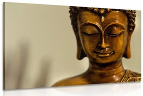 Tablou cap de Buddha din brondz