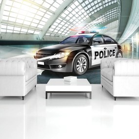 Fototapet - Mașina de poliție (254x184 cm)