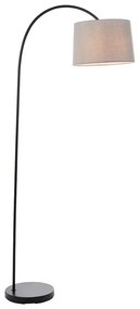 Lampă de podea CARLSON 1xE27/60W/230V, gri/negru - Endon 78163