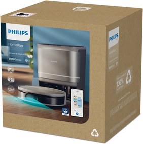 Aspirator robot Philips 9000 Series XU9100/10, 6500 mAh, 8000 Pa, WiFi, LiDAR, PowerCyclone, EPA 11, Dry/Mokro Cleaner, Bronze/Golden.