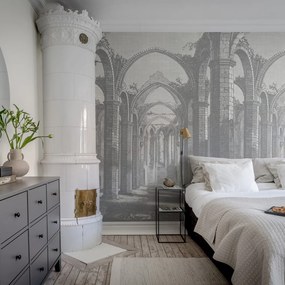 Fototapet, Gothic Arches, Grey, Rebel Walls