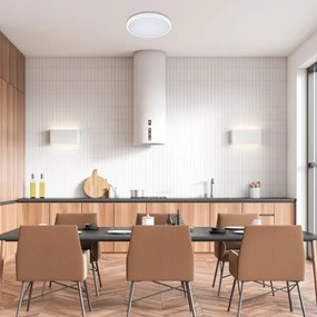 Plafonieră LED dimabilă pentru baie Rabalux 71428 ALENZO LED/24W/230V IP44 alb + telecomandă