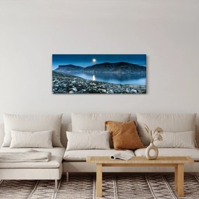 Tablou - Islanda noaptea (120x50 cm)