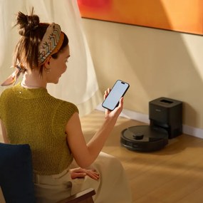 Aspirator robot Roborock Q10 PF+, 10000 Pa, 150 min, 0,35 L, Wi-Fi, Uscat/umed, Ridicare automata a mopului, LiDAR 360°, Cartografiere 3D, Control vocal, Negru