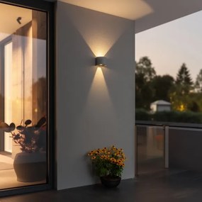 Aplică LED de exterior Brilagi RONDO LED/6W/230V gri IP54