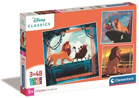 Disney Regele Leu Circle of Life Puzzle de 3x48 piese Clementoni