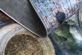 ANDRE 33550 covor lavabil condimente bucatarie, anti-alunecare - albastru / verde