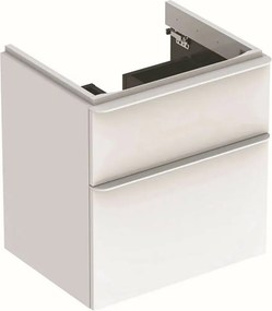 Dulap baza pentru lavoar suspendat Geberit Smyle Square 2 sertare 59 cm