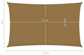 Panza parasolar, gri taupe, 2x4,5 m, HDPE, 160 g m   Gri taupe, 2 x 4.5 m