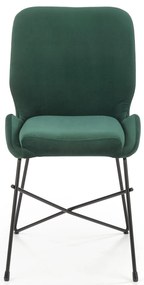 Scaun de masa catifea Verde Inchis, LASE 454