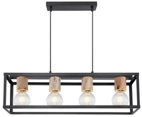 Lustră pe cablu Globo 15476-4H HAGAR 4xE27/60W/230V