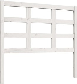 vidaXL Tăblie de pat, alb, 105,5x4x100 cm, lemn masiv de pin