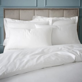 Lenjerie de pat alb din bumbac egiptean pentru pat dublu 200x200 cm - Bianca