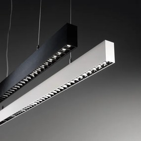 Ideal Lux - Lustră LED OFFICE, suspendată pe cablu, 30W, 230V, 4000K, CRI 90, negru
