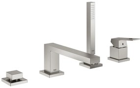 Baterie cada - dus Grohe Eurocube crom periat Supersteel 4 elemente