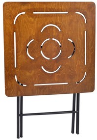 Set masă scaune de grădină (3 buc) Bonita (nuc + Negru). 1083037