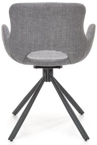 Scaun de bucaterie Kade, gri/negru