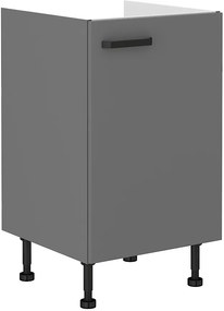 Dulap inferior de bucătărie sub chiuvetă Nesia 60 ZL 1F BB (Antracit). 1105312