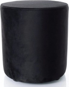 Taburet DOTI B, stofa catifelata negru - Bluvel 19, 38x38x42 cm