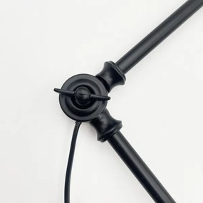 Brilagi - Lustră LED pe tijă IRONBEAM 1xE27/60W/230V neagră