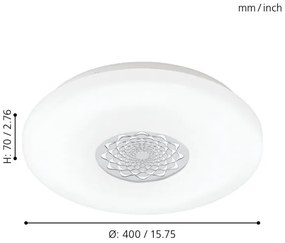 Eglo 96026 - LED Plafoniera CAPASSO 1 LED/24W/230V