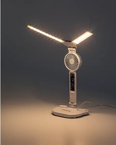 Rabalux NOVILO 74030 - Lampă de birou LED reglabilă cu ventilator, LED 7W/5V