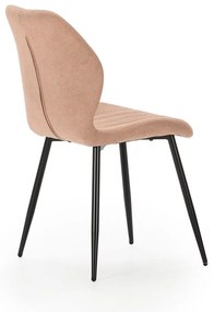 Scaune de dining în culoarea somonului 4 buc. Milu – Marckeric